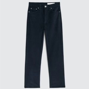 Rag & Bone Wren corduroy straight leg in dark blue
